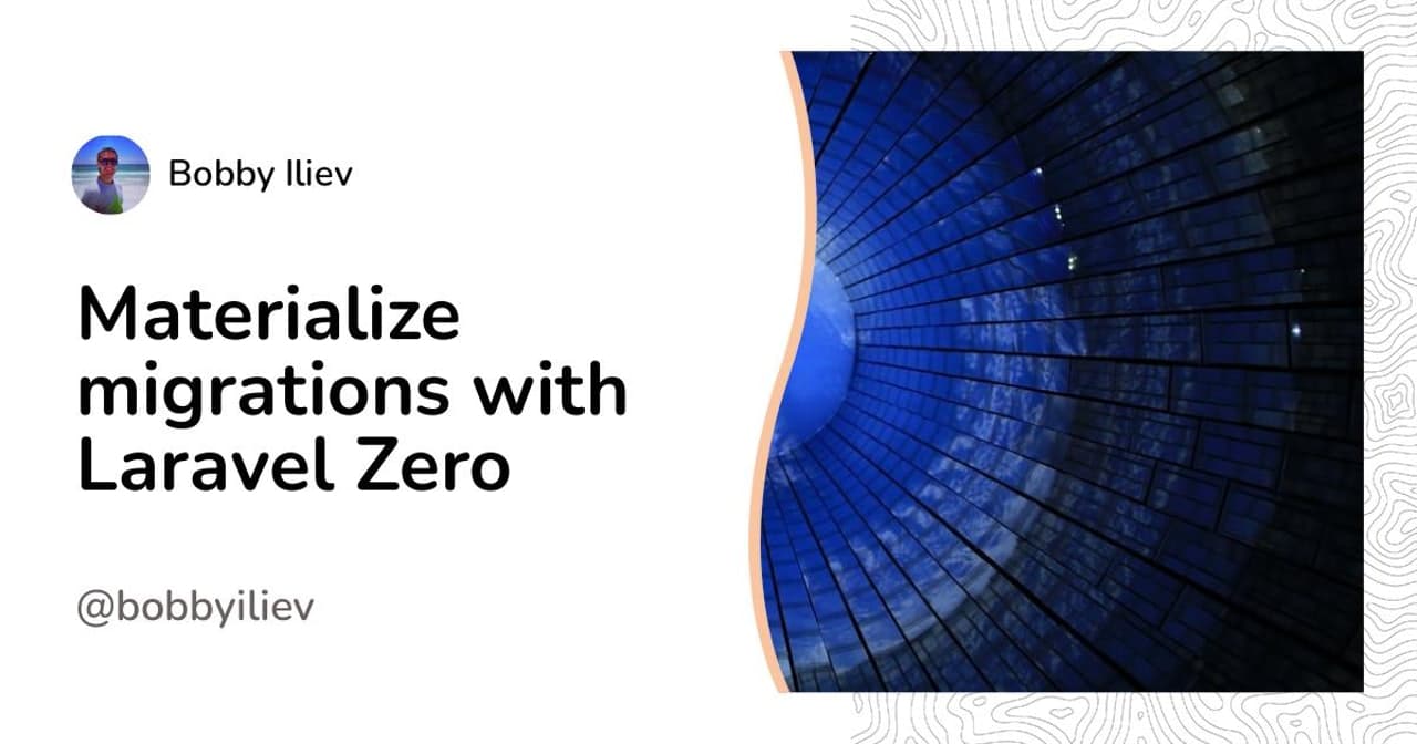 How to manage your Materialize migrations with Laravel Zero?